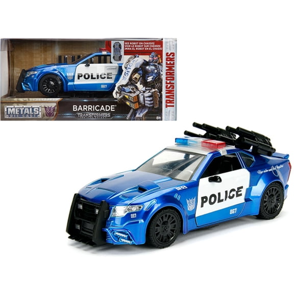 Barricade Custom Police Car From "Transformers" Movie 1/24 Diecast Model Car by Jada Metals