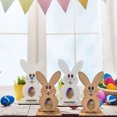 thumbnail image 3 of Easter Bunny Chocolate Egg Rack Wooden Tabletop Decoration Made Crafts Party Decoration ASPDCAVVF, 3 of 6