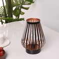thumbnail image 5 of Decorative Medium Metal Cage Outdoor lantern, Decorative Battery Powered Cordless Lamp with Warm White Fairy Lights (Bronze), 5 of 5
