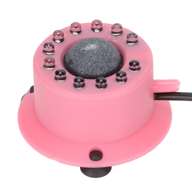 Round Fish Bubbler, High Brightness Waterproof Aquarium Air Bubble LED Light Sturdy Multi Colored For Fish EU Plug 110~240V