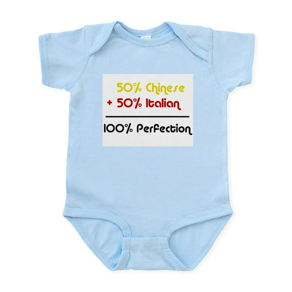 CafePress - Italian & Chinese Infant Bodysuit - Baby Light Bodysuit, Size Newborn - 24 Months