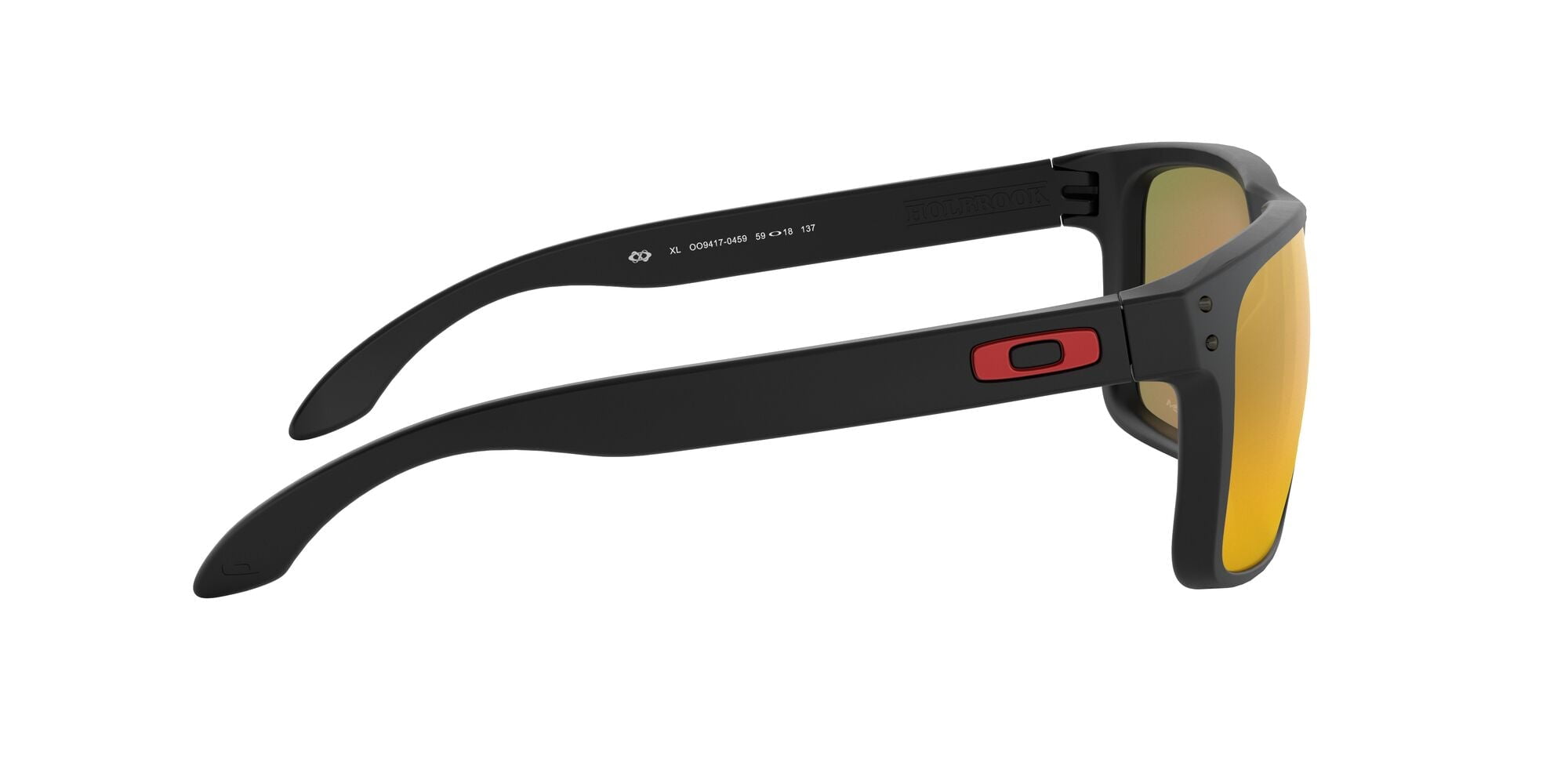 Oakley Men's OO9417 Holbrook XL Square Sunglasses, Matte Black/Prizm Ruby, 59 mm