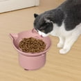 thumbnail image 2 of Elevated Silicone Slow Feeder Cat Dish with Tilt Design Interactive Pet Bowl for Eating Indoor Use, 2 of 4