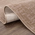 thumbnail image 5 of Hauteloom Leanna Living Room, Bedroom Machine Washable Area Rug - Neutral Abstract Solid - Brown - 5'3" x 7', 5 of 11