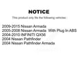 thumbnail image 2 of Kugel Rear Wheel Bearing Hub Assembly 70-541004 for Car Nissan Armada Pathfinder INFINITI QX56, 2 of 11