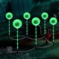 thumbnail image 5 of Set of 6 Garden Lights Halloween Decorations Outdoor, LED Battery Powered Globe Lights for Outside Yard Patio Pathway Party Halloween Decor, Halloween Eyeball Light, Halloween Lights Party Supplies, 5 of 9