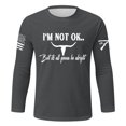 thumbnail image 4 of Venzia I'm Not Okay But It's Going to Be Alright T-Shirt Men Vintage Country Music Tee, 4 of 5