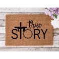 thumbnail image 6 of Coir Welcome Mats for Front Door Outdoor Doormats for Front Door Spring Door Rug Outdoor Entrance Easy to Clean Indoor Mats for Indoor Entryway, Patio - Thin Absorbent Dirt Trapper Doormat, 6 of 9