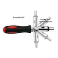thumbnail image 4 of Adjustable Ratcheting Screwdriver with Rotatable Ratcheting Handle Inside Hexagonal Angled Professional for Computer Work, 4 of 8