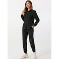 thumbnail image 3 of DARING DIVA Women's Corduroy Sets 2 Piece Long Sleeve Shirt and Pants Set XS Black, 3 of 6