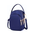 thumbnail image 2 of Spencer Mini Cell Phone Purse Small Crossbody Shoulder Bag Smartphone Nylon Pouch Wallet for Women (4.7" * 2.7" * 7.1",Blue), 2 of 9