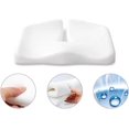 thumbnail image 4 of Memory Foam Seat Cushion Ergonomic Cushions Pad Pillow with Washable Cover Pressure Relief Seat Pad for Hip Pressure Relief Support Pillow for Long Sitting Car Travel and Wheelchair (Light Grey), 4 of 8
