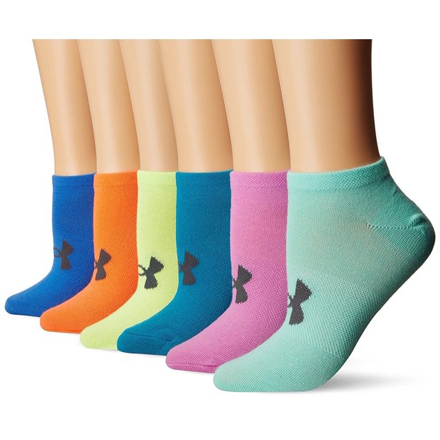 Under Armour Women's Essential No Show Liner Socks 6 Pack