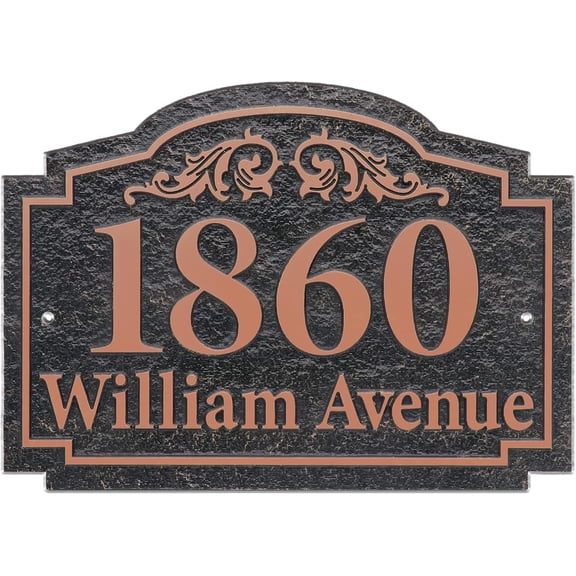 Address Plaque Home Address Sign House Number Decorative Wall Plaque Personalized House Garden Wall Sign, 911 Visibility Signage