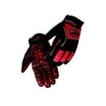 thumbnail image 2 of Caiman Mechanics Gloves Black Red Silicone Grip Padded Palm Model 2951, 2 of 4