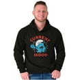 thumbnail image 5 of Sleepy Smurf Current Mood Tired Lazy Hoodie Sweatshirt Women Men Brisco Brands S, 5 of 6