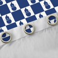 thumbnail image 4 of Feelyou Cartoon Plaid Curtains Pack of 2 (42x84 Each) for Teen, Cute Winter Snowman Curtains Blackout, Blue Christmas Theme Bedroom Curtains, Blackout Curtains Bedroom Decor, 4 of 6