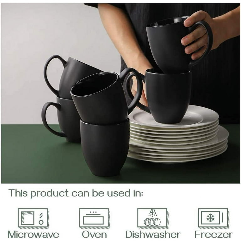 DOWAN Coffee Mugs Set of 6, Colorful 19 oz Large Porcelain Mugs with Handle  for Coffee Tea and Cocoa…See more DOWAN Coffee Mugs Set of 6, Colorful 19