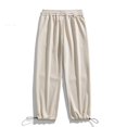 thumbnail image 3 of Vedolay Big and Tall Pants for Men Casual Linen Pants Drawstring Trousers Beige,XL, 3 of 3