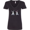 thumbnail image 3 of Inktastic Boston Terriers (dark Apparel) Women's V-Neck T-Shirt, 3 of 5