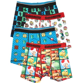 Nintendo Boys Super Mario Kart Boxer Briefs Underwear, 4-Pack