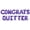 Purple, variant on Letter Balloons - CONGRATS QUITTER 16" Inch Alphabet Letters Foil Mylar Balloon Retirement Party Banner (Purple)