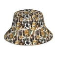 thumbnail image 1 of Fotbe Cute Dog Sombrero Tipo Pescador con Estampado – Sombrero de Sol de Algodón de Moda para Playa, Golf, Pesca, 1 of 6
