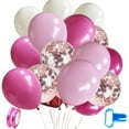 thumbnail image 1 of Bienvenido Globos Decoraciones de Cumpleaños, Fiesta de Cumpleaños Infantil, Decoraciones para Fiestas en la Selva, Decoraciones de Cumpleaños de Caza, 60 Piezas Rosa y Blanco, 1 of 7