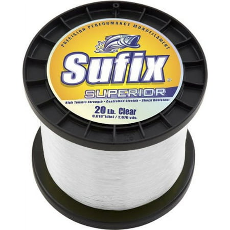 UPC: 0024777997196 | Sufix Superior Clear Monofilament – 100lb – 545 yds