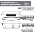 thumbnail image 4 of EasyWare - Juego de 32 Piezas - 16 RECIPIENTES de VIDRIO GRUESO para alimentos I CONTENEDORES HERM&Eacute;TICOS I A prueba de fugas I BPA FREE I Cierra F&aacute;cil I Cocina, Refrigerador, Con, 4 of 6