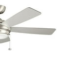 thumbnail image 4 of Kichler Starkk 52" Brushed Nickel Integrated LED Ceiling Fan with Light and Pull Chain, 4 of 10