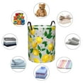 thumbnail image 6 of Fotbe Lemon Seamless Pattern Oil Painting Effect Laundry Basket with Handles, Waterproof Large Laundry Hamper, Wash Bag for Corner Dorm, Rolling Laundry Basket with Handles-Medium, 6 of 8