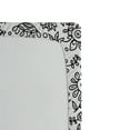 thumbnail image 3 of Black and White Fitted Sheet, Floral Composition Doodle Style Foliage Sketch Abstract Feminine Theme, Decorative Soft Bedding All-round Elastic Pocket, King Size, Black White, by Ambesonne, 3 of 3