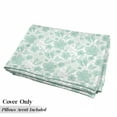 thumbnail image 5 of Turquoise Floor Pillow Lounger Cover, Flowers Butterflies Leaves Pattern Springtime Romantic Design Nature, Nap Mat Printed Fabric Case for 5 Pillows, 88" x 36", Turquoise Seafoam Pearl, by Ambesonne, 5 of 5