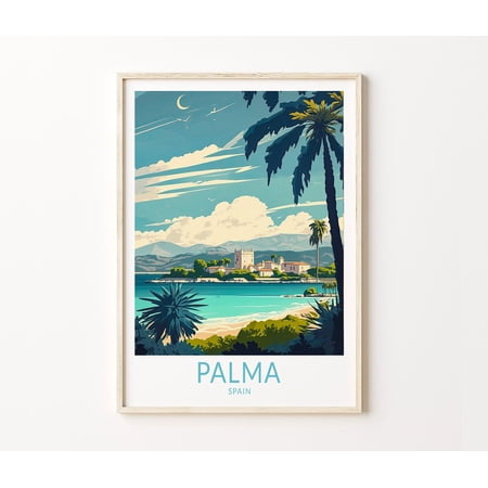 Palma de Mallorca Spain Coastal Landscape Home Decor