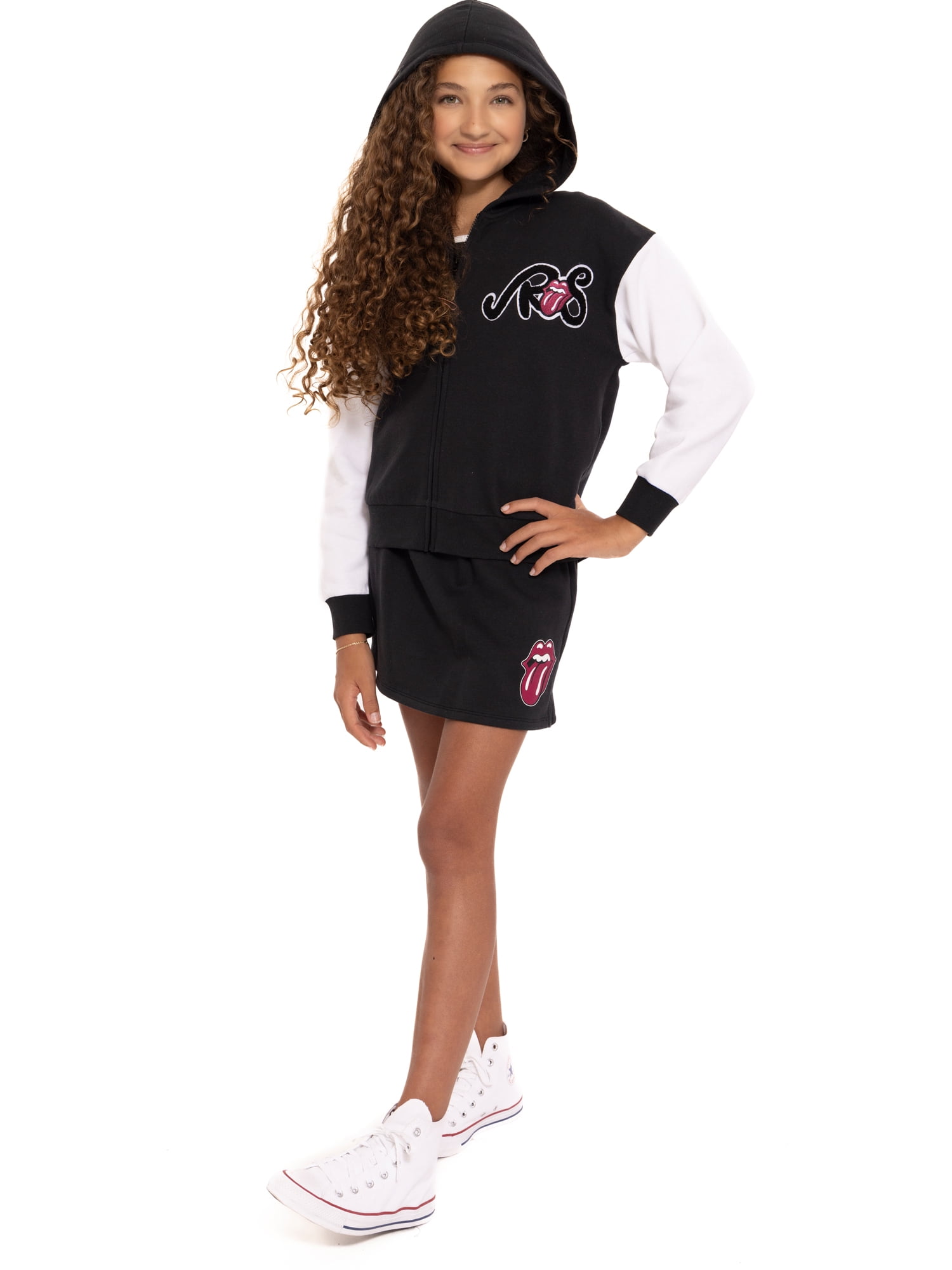Rolling Stones Girls Fleece Skort, Sizes 4-16