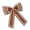 Gingerbread, variant on Christmas Tree Bow Decoration, Glitter Bows with Gold Trim, Christmas Bow, Wired Edge Ribbon Bows for Christmas Party Indoor Outdoor Decor - Silver