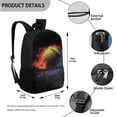 thumbnail image 3 of Jeiento Baseball Bookbag for Boys Backpack Middle School Bag with Lunch Bag Kids Book Bag and Lunch Box Set Elementary School Backpack Lunchbox Pencil Set Water Bottle Holder 4 in 1 Abstract Fire, 3 of 7