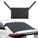 thumbnail image 1 of Funda de automóvil Unique Bargains para parabrisas trasero para sedán/hatchback para SUV, tela recubierta de plata, 52.76 pulgadas, cubierta de protección impermeable para exteriores, negra, 1 of 6