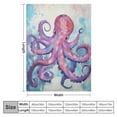 thumbnail image 4 of JEUXUS  Fluffy Fuzzy Blanket ,Soft Warm Throw Blanket for Couch,Sofa,Bed-Octopus, 4 of 6