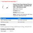 thumbnail image 2 of Pump To Gear Power Steering Pressure Line Hose Assembly - Compatible with 2002 - 2005 Mercury Sable 2003 2004, 2 of 2