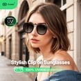 thumbnail image 2 of Gafas de sol polarizadas Goiteia grandes con clip para mujer y hombre, 2 of 7