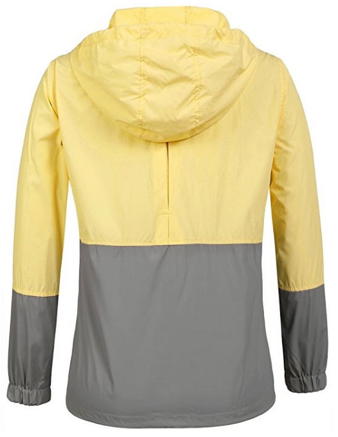 Springcmy Women´s Waterproof Raincoat Outdoor Hooded Rain Jacket Windbreaker - image 3 of 4