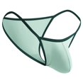 thumbnail image 4 of ylioge Mens Underwear Thongs Trendy Low Rise Solid Color Stretchy G-String Breathable Support Briefs, 4 of 4