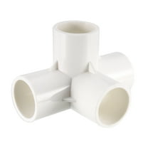 4 Way Elbow Pipe Fitting,Furniture Grade,3/4-inch Size Tee Corner Fittings White 2Pcs