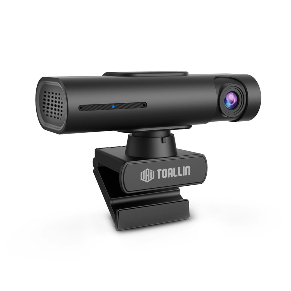 TOALLIN GC90 2K ai Tracking PTZ Webcam, Gesture Control & Dual Noise-Canceling Mics, 95° Wide-angle Lens, USB-A/C ,Plug & Play, Streaming Camera