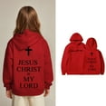 thumbnail image 5 of Kids Hoodies Jesus Loves You Sweatshirt Long Sleeve Graphic Hoodies Comfy Loose Pullover Top Crop Tops Winter Clothes 9-10 Years Old Girl Clothes Cute&nbsp;Boy Girl&nbsp;Clothing, 5 of 6