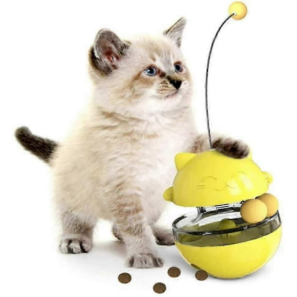4 In 1 Cat Toy, Interactive Cat Tumbler Ball Cat Tumbler Toy With Double Ball