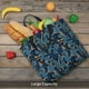 thumbnail image 5 of Fotbe Blue Leaves A Bolsa Tote con Estampado para Mujer, Bolsos con Cremallera, Bolsa de Hombro Casual de Gran Capacidad con Bolsillos Internos, 5 of 7