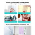 thumbnail image 3 of Window Privacy Film Purple Stained Glass Window Film Decorative Sun Block Window Cover Geometric Vertical Striped Solid Rainbow Window Clings Static Adhesive Sticker for Bathroom 29.5"x118", 3 of 7